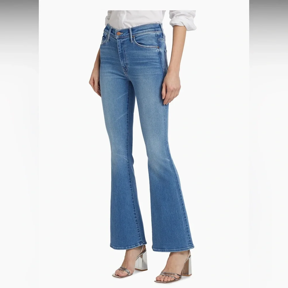 MOTHER SUPERIOR NWT Classic Blue Flared Women Jeans - Picture 2 of 4